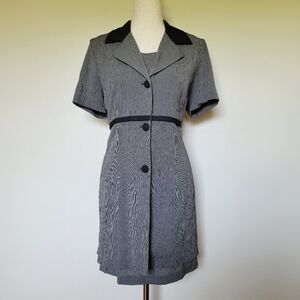 DBY | 90s Vintage Office Shift Dress + Jacket Set